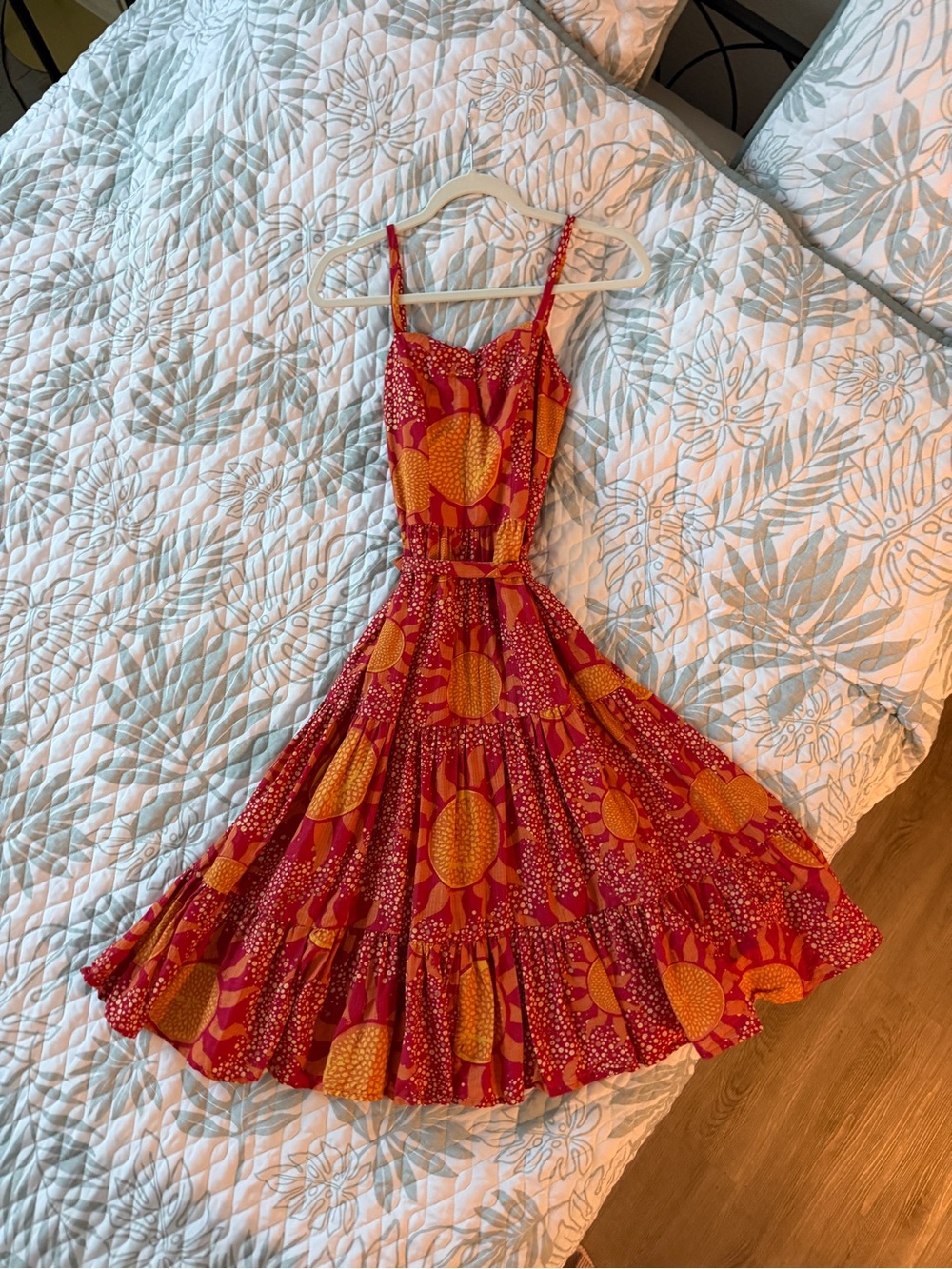 Always Sunny Amalfi Dress in Cardinal